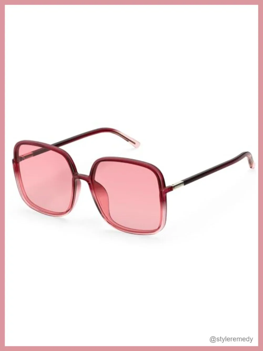 Oversized Square Polarized UV400 Sunglasses for Beach